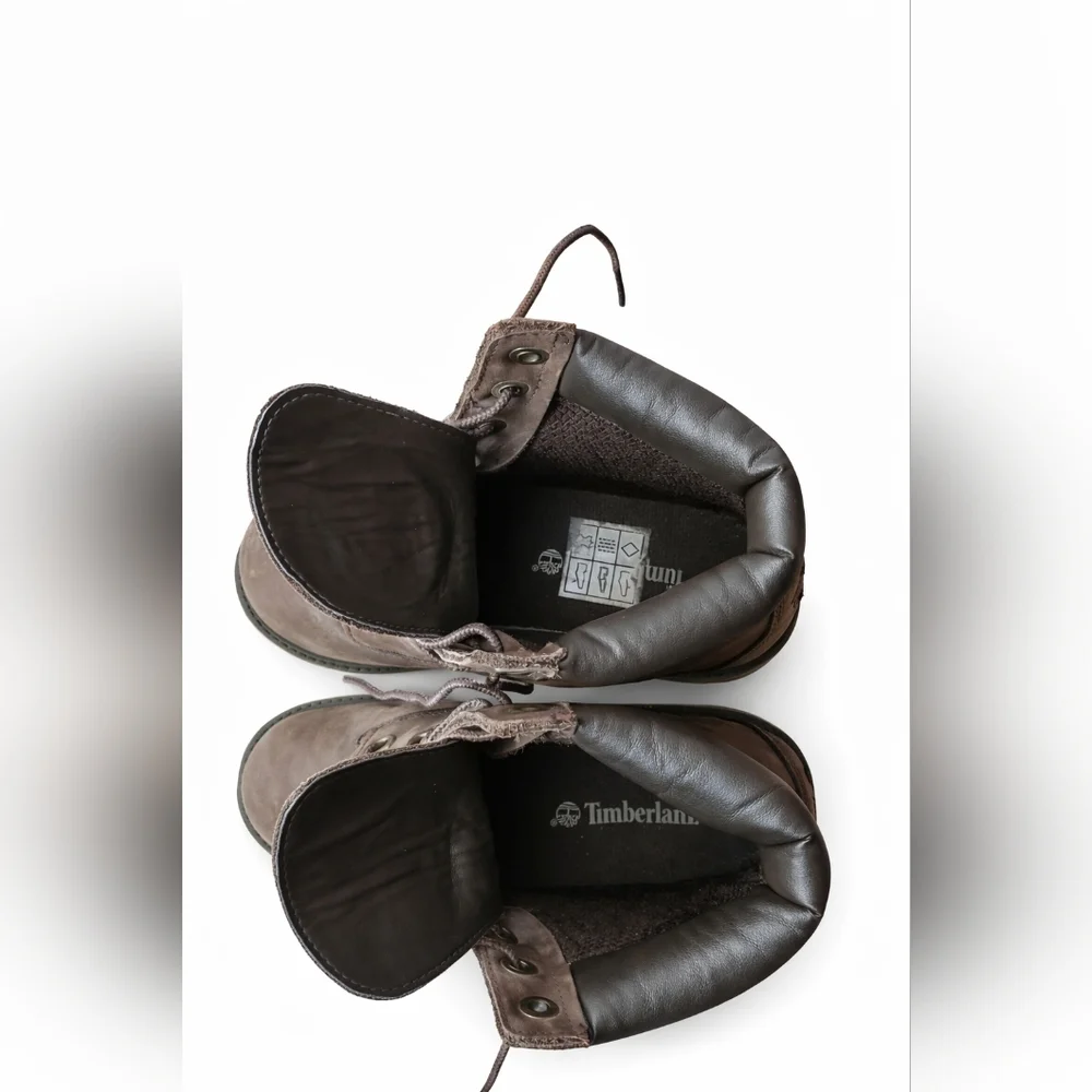 Timberland waterproof boots dark brown nubuck leather Mens US 5